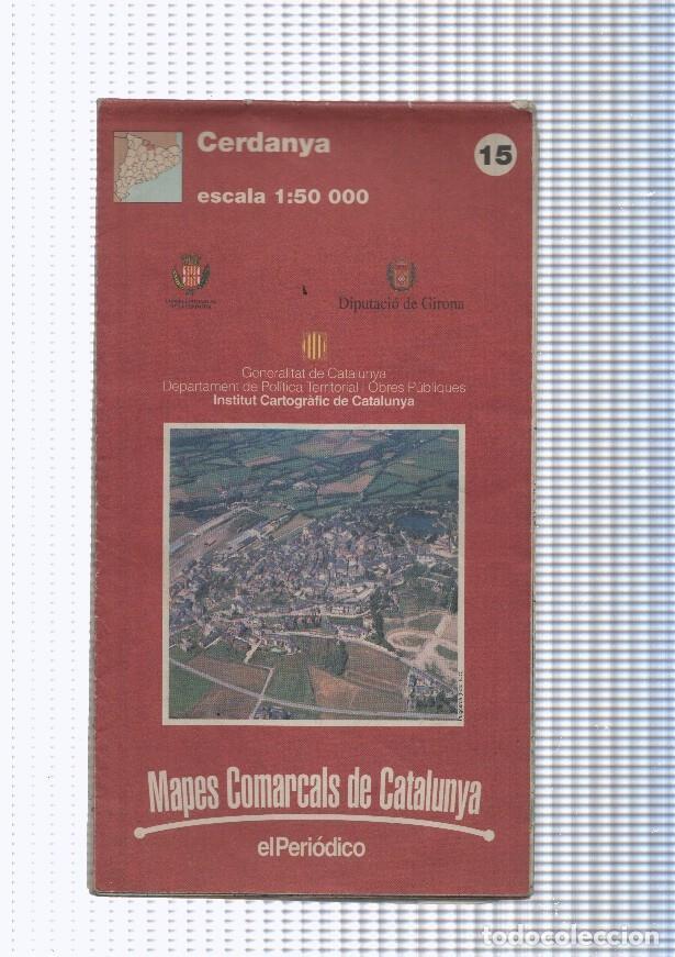Postcards: Mapes Comarcals de Catalunya numero 15: Cerdanya - NULL
