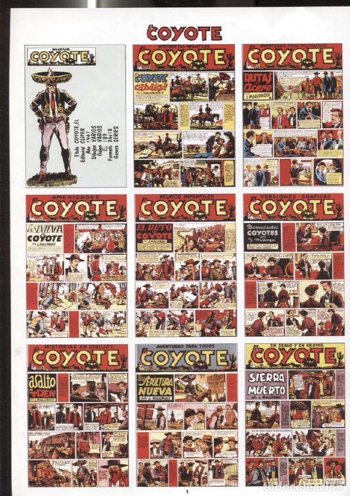 Postcards: DIN 4 con montaje portadas del comic: El Coyote - Varios
