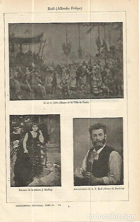 Postcards: LAMINA ESPASA 13755: Cuadros pintados por Roll - Varios