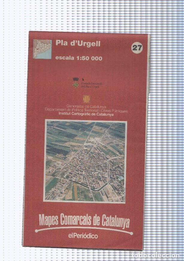 Postales: Mapes Comarcals de Catalunya numero 27: Pla D Urgell - NULL - Foto 1