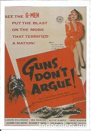 Postales: Miniposter 0997: Guns dont argue - Varios - Foto 1