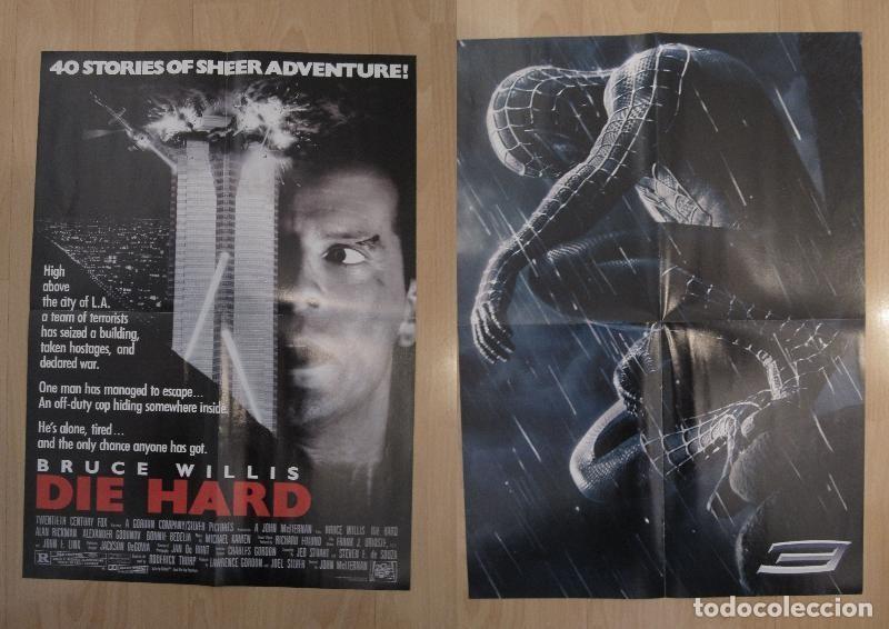 Postales: Poster doble cine: Die Hard y Spiderman 3 - Varios