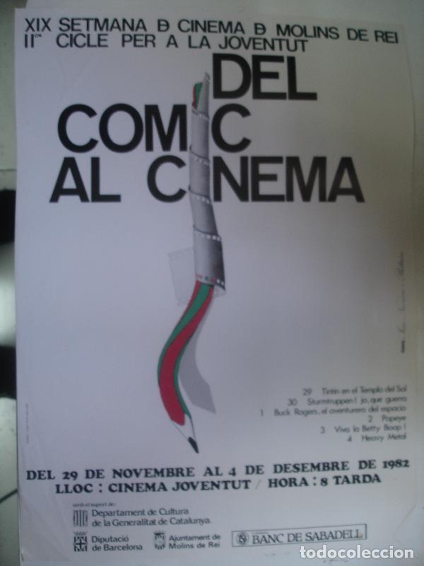 Postales: Poster: Del Comic al Cinema-Molins de Rei 1982 - Varios - Foto 1