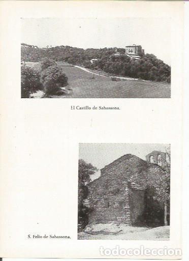 Postkarten: LAMINA 24997: Castillo de Sabassona y Sant Feliu de Sabassona, Barcelona - Eduardo Junyent