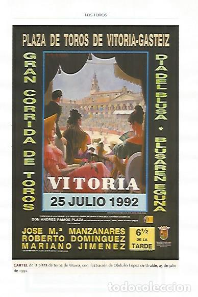 Postkarten: LAMINA COSSIO 51298: Cartel de Obdulio Lopez de Uralde para Vitoria 1992 - Varios