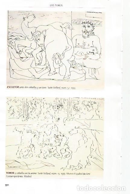 Postcards: LAMINA COSSIO 51210: Escultor ante dos caballos y un toro y Toros y caballos en la arena por Picasso