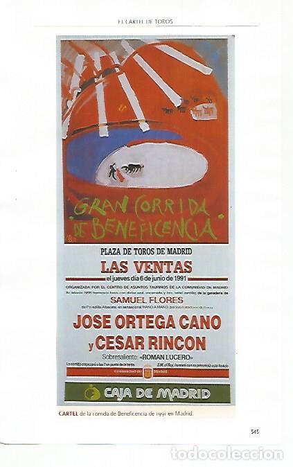 Cartoline: LAMINA COSSIO 51297: Cartel de la corrida de la Beneficiencia de Madrid 1991 - Varios