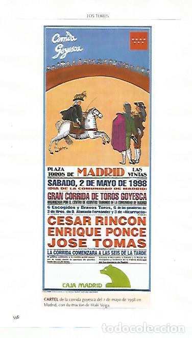 Cartoline: LAMINA COSSIO 51302: Cartel de la corrida goyesca de Madrid del 1998 - Varios
