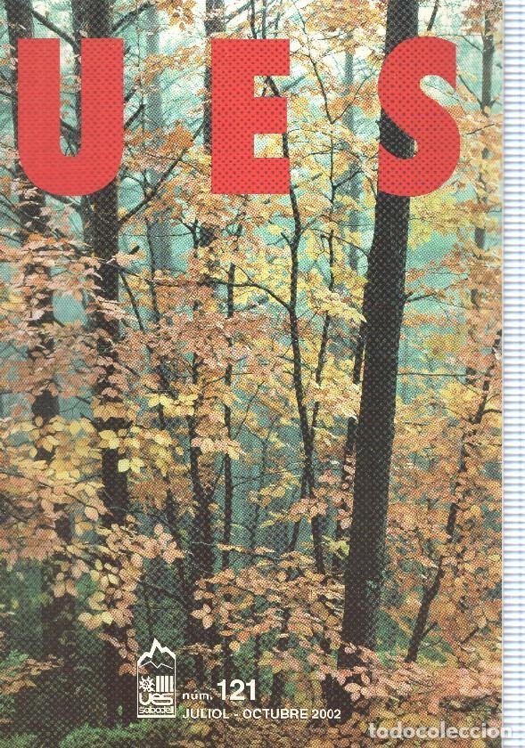 Postcards: Butlleti informatiu: num 121 UES (Unio Excursionisa de Sabadell), juliol-octubre 2002. Portada: Bosc
