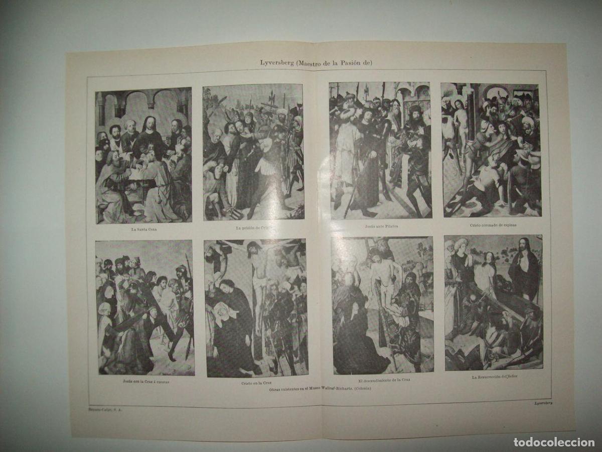 Postais: LAMINA ESPASA 36347: Obras del Maestro de la Pasion de Lyversberg - Varios