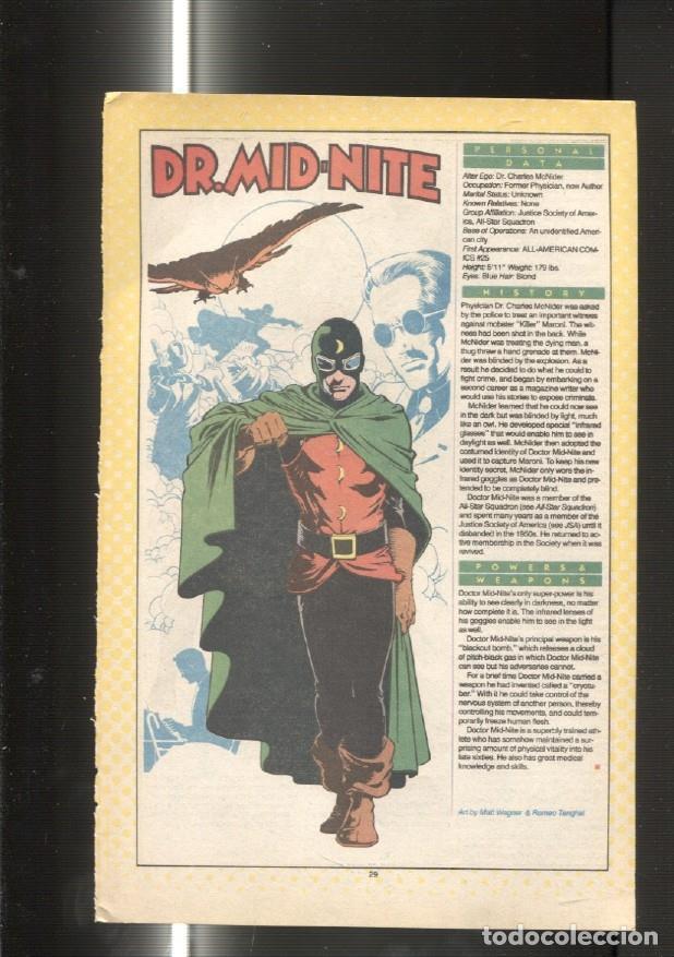 Postales: Ficha personaje DC Comics numero 059: Dr. Occult y Dr. Mid-Nite - VARIOS - Foto 2