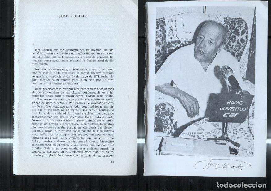 Postcards: Entrevista con Jose Cubiles: foto + 10 paginas entrevista -