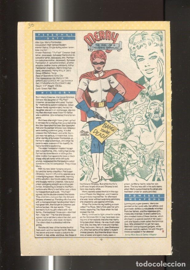 Postales: Ficha personaje DC Comics numero 030: Merry y Merlyn - VARIOS