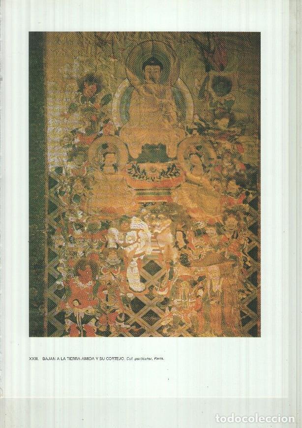 Postcards: Japon el imperio del sol naciente lamina 23: Bajan a la tierra Amida y su cortejo -