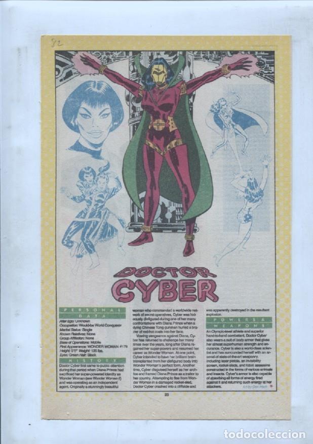 Postcards: Ficha personaje DC Comics numero 082: Doctor Destiny y Doctgor Cyber - VARIOS
