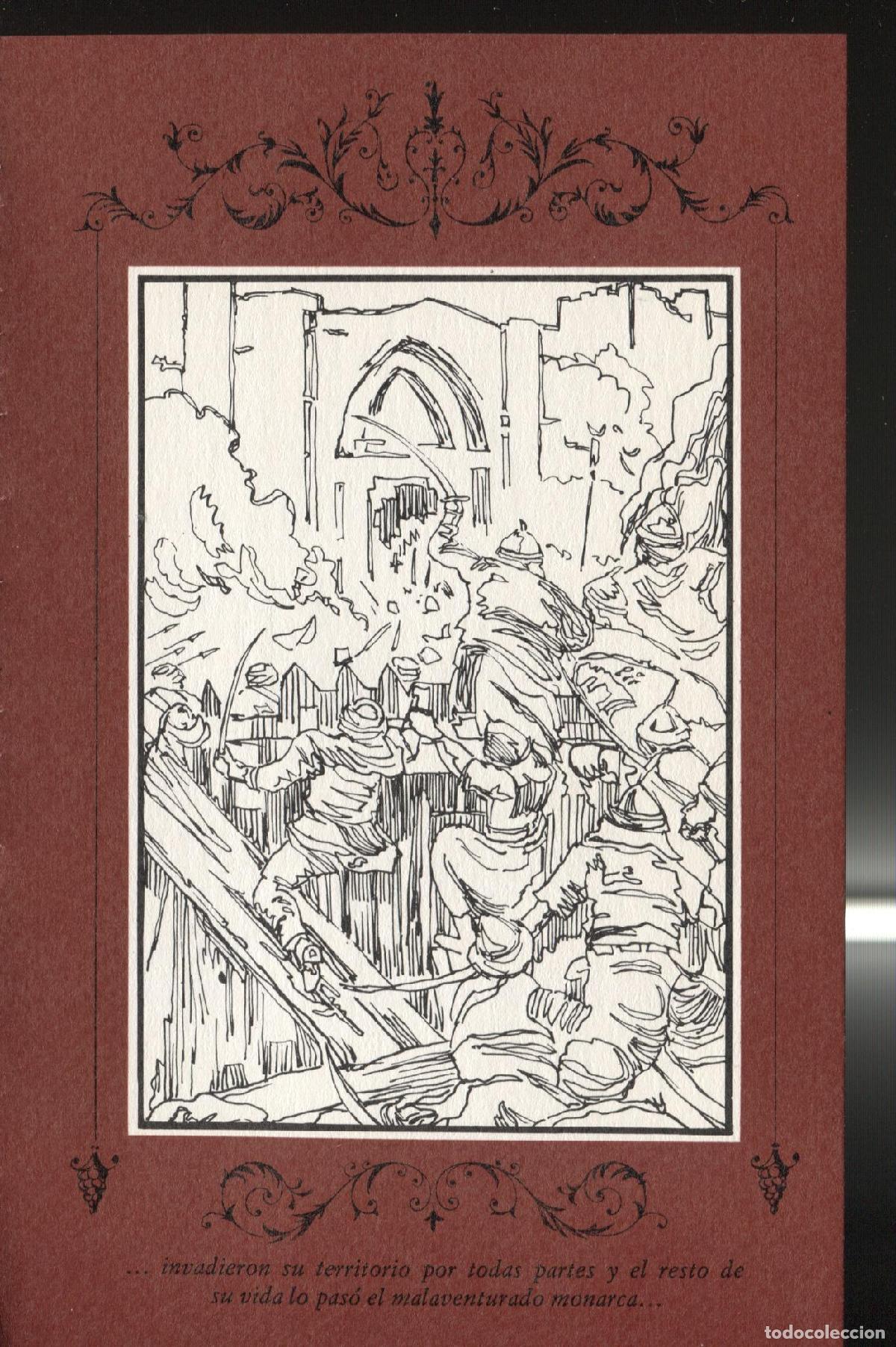 Postales: Lamina 5 de Cuentos de la Alhambra ( edicion 1974 ), medida 11 x 17,5 cm) -