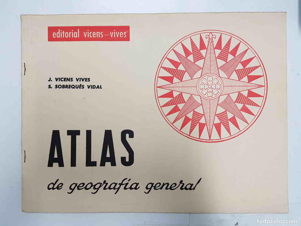 Cartoline: Atlas de geografia general, a&ntilde;o 1961. Vicens Vives, Sobreques Vidal