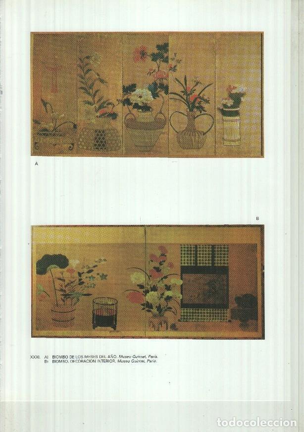 Postcards: Japon el imperio del sol naciente lamina 31: Biombo de los meses del a&ntilde;o y de decoracion interior -