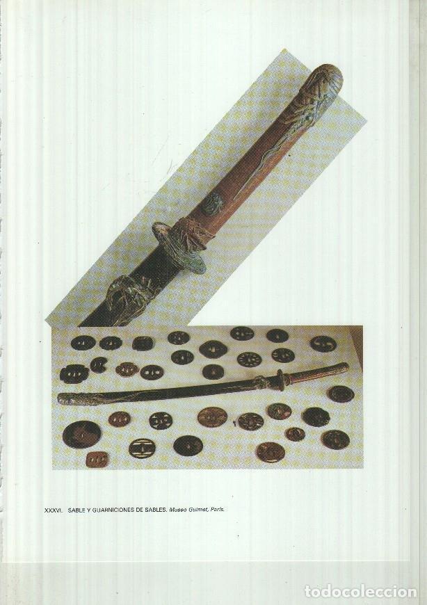 Postales: Japon el imperio del sol naciente lamina 36: Sable y garniciones de sables -