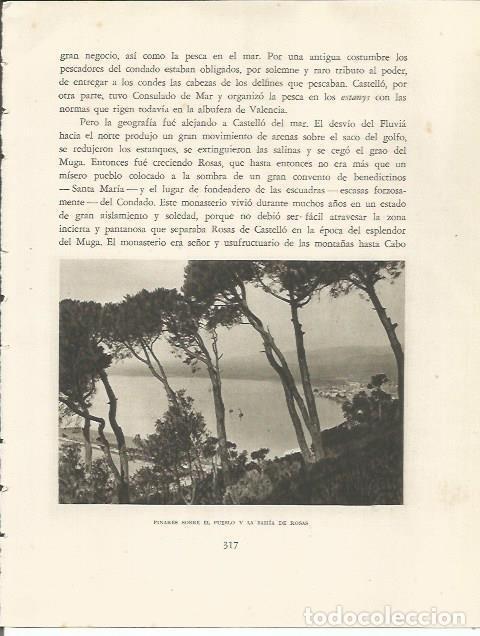 Cartoline: LAMINA 25232: Pinares y bahia de Roses, Girona - Josep Pla