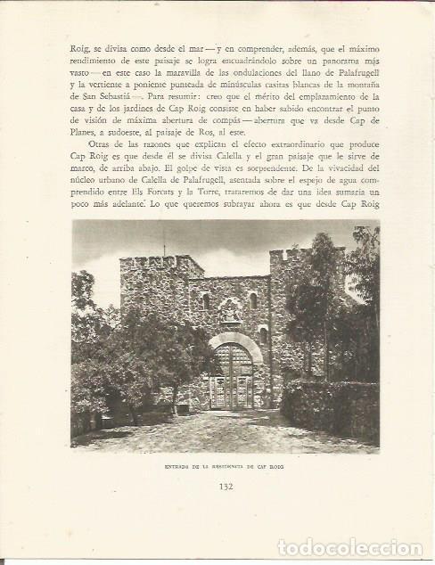 Postkarten: LAMINA 25139: Residencia de Cap Roig en Calella de Palafrugell - Josep Pla