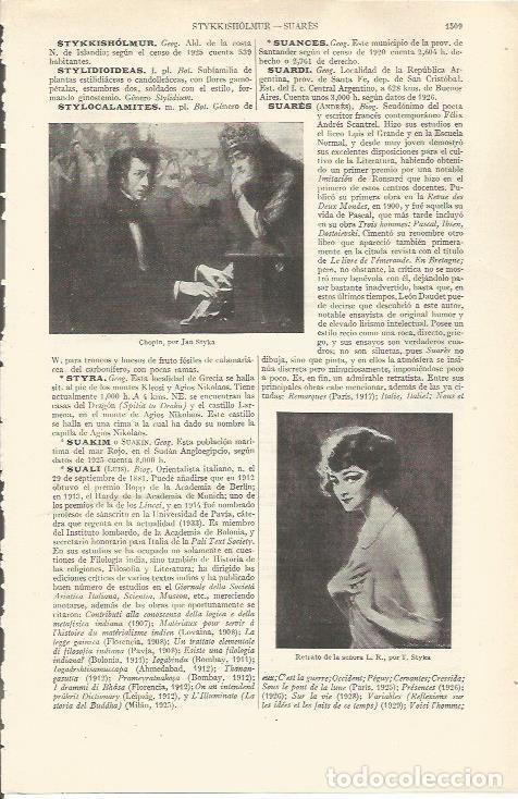 Postcards: LAMINA ESPASA 37098: Chopin, por Jan Styka - Varios