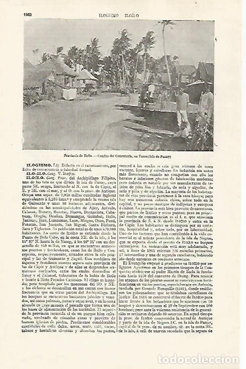 Cartes Postales: LAMINA ESPASA 30325: Camino del cementerio en Tansa Filipinas - Varios