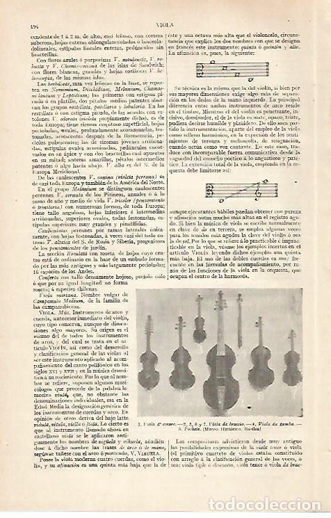 Postais: LAMINA ESPASA 30416: Violas - Varios