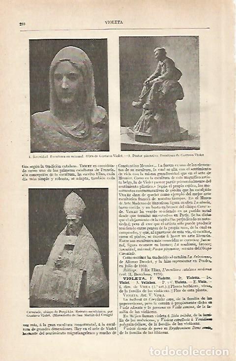 Postkarten: LAMINA ESPASA 30418: Esculturas por Gustavo Violet - Varios