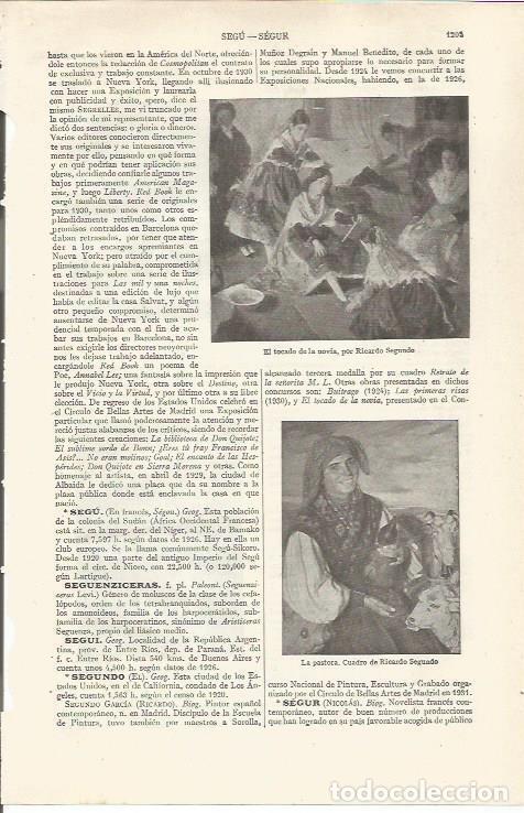 Postkarten: LAMINA ESPASA 37043: El tocado de la novia y La pastora, por Ricardo Segundo - Varios