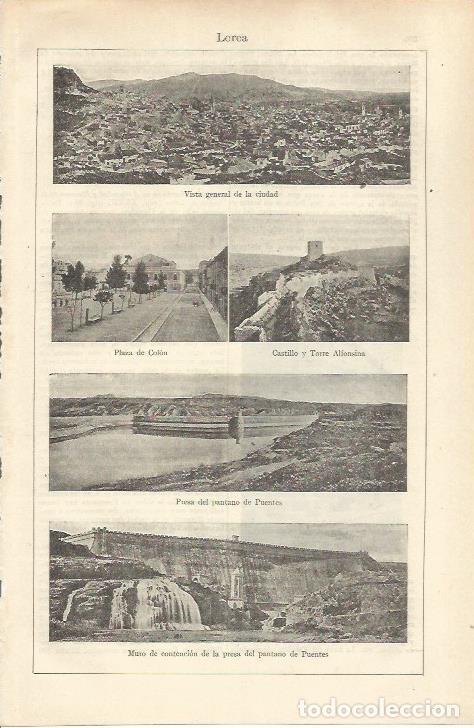 Postkarten: LAMINA ESPASA 37151: Vistas diferentes de Lorca, Murcia - Varios