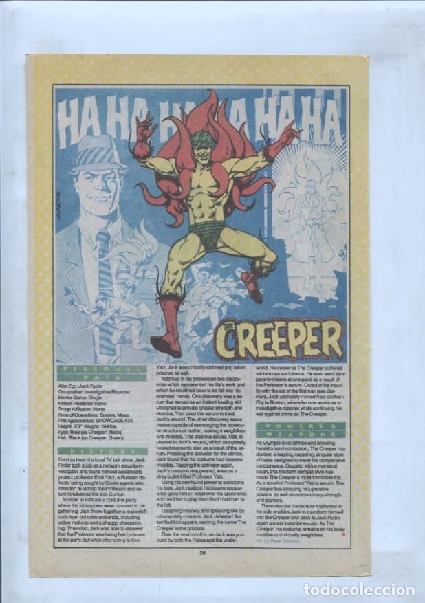 Postales: Ficha personaje DC Comics numero 120: The Creature Commandos y Creeper - VARIOS - Foto 2