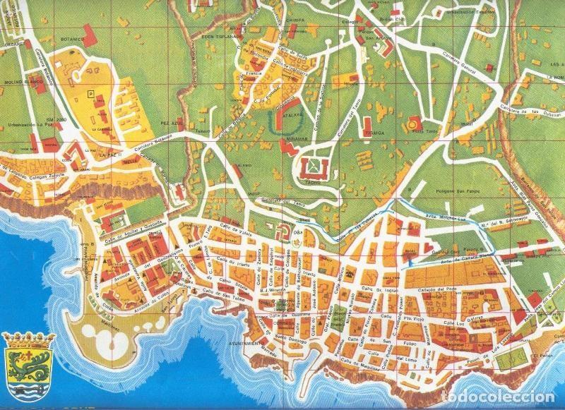 Postais: Mapa del Puerto de la Cruz en Tenerife - Varios