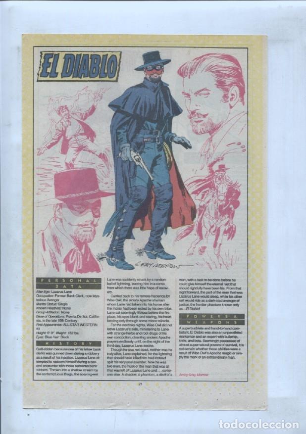 Postales: Ficha personaje DC Comics numero 151: El diablo + Electrocutioner - VARIOS - Foto 2