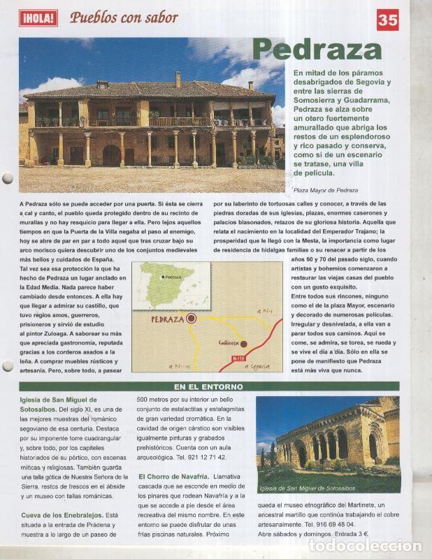 Cartes Postales: Guia HOLA de pueblos con sabor, ficha 35: Pedraza - Varios