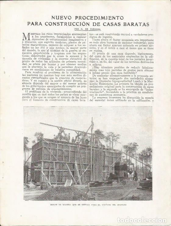 Cartes Postales: LAMINA 25713: Molde de madera para construccion de casas - Varios
