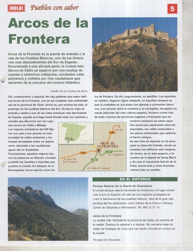 Cartes Postales: Guia HOLA de pueblos con sabor, ficha 05: Arcos de la Frontera - Varios