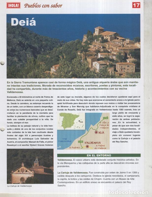 Cartes Postales: Guia HOLA de pueblos con sabor, ficha 17 Deia - Varios