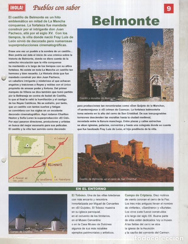 Postales: Guia HOLA de pueblos con sabor, ficha 09: Belmonte - Varios