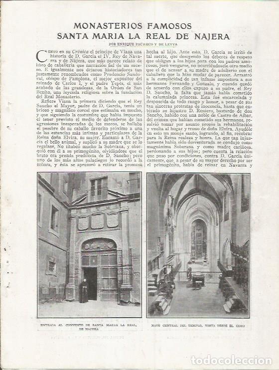 Postcards: LAMINA 25791: Convento de Santa Maria La Real de Najera - Varios