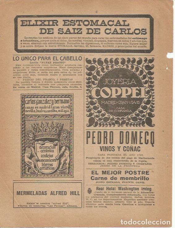 Postcards: LAMINA 25738: Publicidad de Joyeria Coppel de Madrid y Vinos Pedro Domecq - Varios