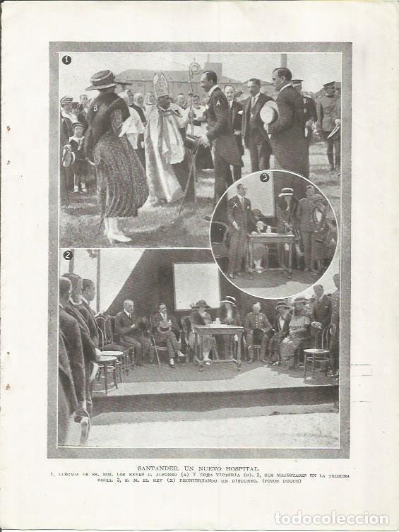 Postcards: LAMINA 25822: Los reyes de Espa&ntilde;a en Santander - Varios