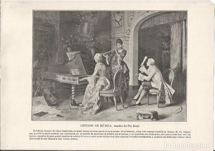 Postkarten: LAMINA 25448: Leccion de musica, por Pio Ricci - Varios