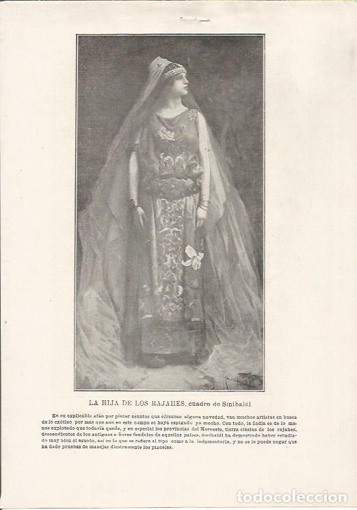 Postkarten: LAMINA 25438: La hija de los Rajahes, por Sinibaldi - Varios