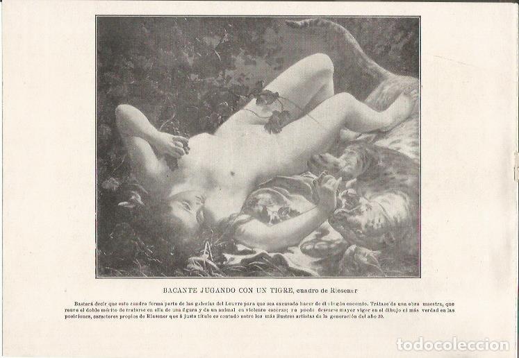 Postkarten: LAMINA 25432: Bacante jugando con un tigre, por Riesener - Varios