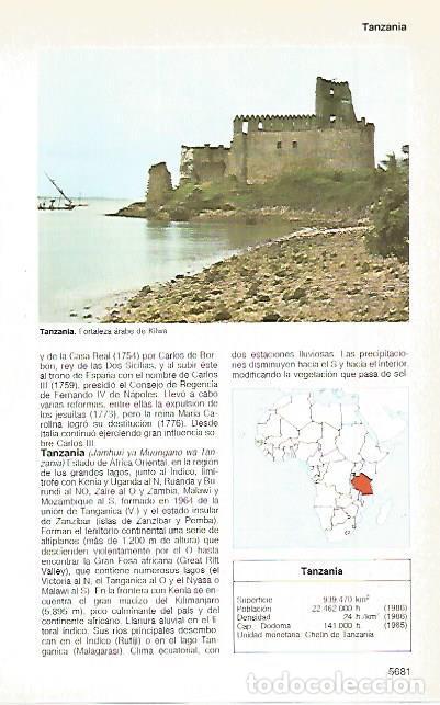 Postkarten: LAMINA 11352: Fortaleza arabe de Kilwa Tanzania - Varios