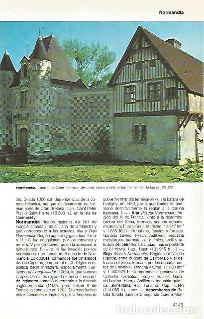 Postkarten: LAMINA 11279: Castillo de Saint Germain de Livet Francia - Varios