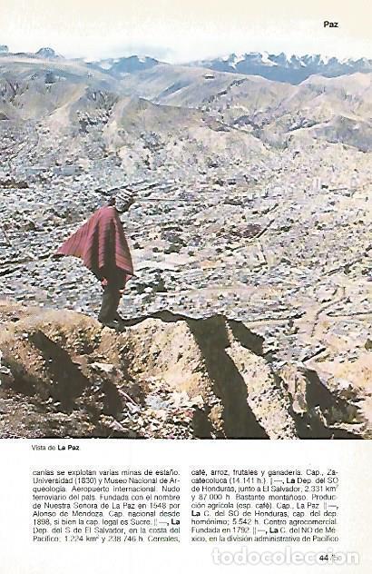 Postkarten: LAMINA 11290: Vista de La Paz Bolivia - Varios