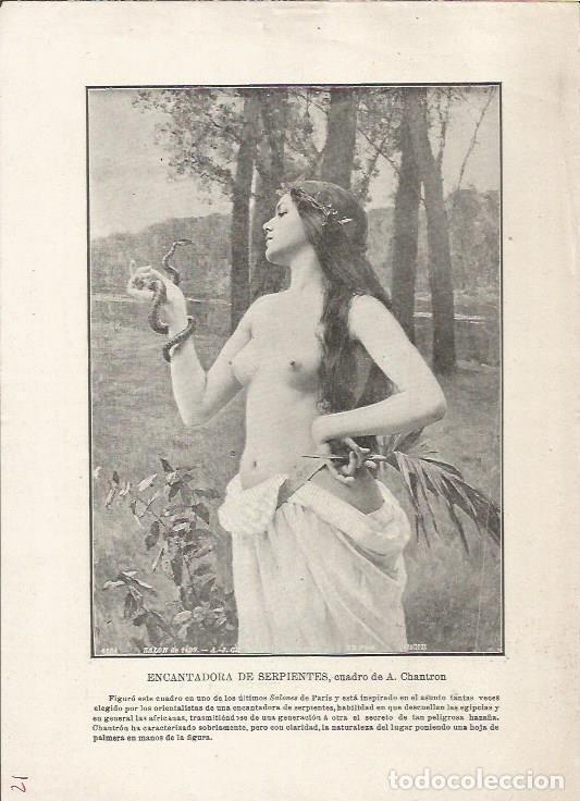 Postkarten: LAMINA 25411: Encantadora de serpientes, por A. Chantron - Varios