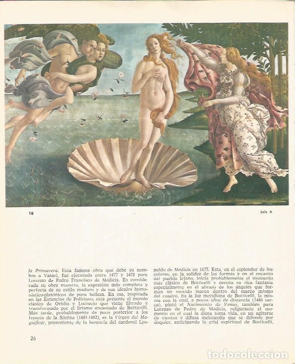 Cartoline: LAMINA 25371: El nacimiento de Venus, por Botticelli - M. Lenzini y E. Micheletti
